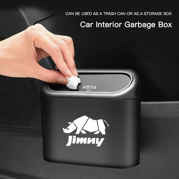 Мусорное ведро с логотипом автомобиля, чехол для мусора, Ведро для хранения Аксессуаров для Suzuki Jimny Swift Grand Vitara Ignis Kizashi SX4