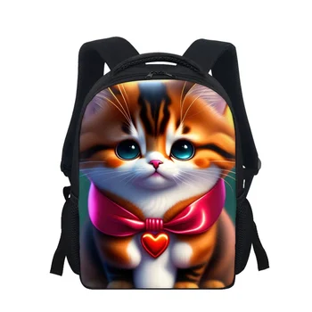 Школьные сумки с принтом милого кота для девочек и мальчиков, повседневный мультяшный детский рюкзак, Детские сумки, студенческая сумка для книг для подростков, подарок на Новый семестр