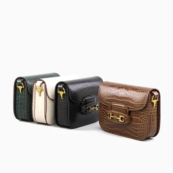Женская модная винтажная седельная сумка из натуральной кожи, роскошные сумки, Женские дизайнерские сумки через плечо для Леди, сумки-мессенджеры