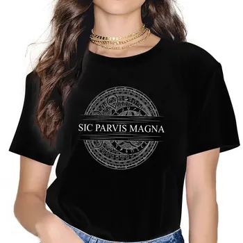 Sic Parvis Magna Женская одежда Drake Graphic, Женские футболки, Винтажные свободные топы с графическим рисунком, уличная одежда для девочек Kawaii