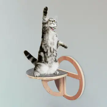 Настенная рама для лазания кошек, жердочки для отдыха, платформа для прыжков с котенком своими руками